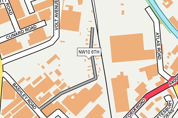 NW10 6TH map - OS OpenMap – Local (Ordnance Survey)