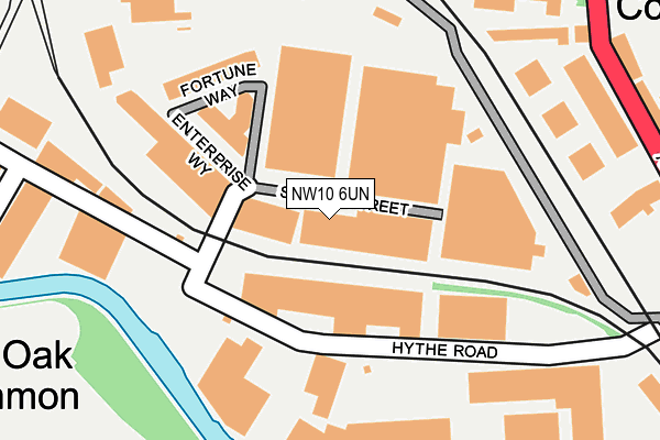 NW10 6UN map - OS OpenMap – Local (Ordnance Survey)