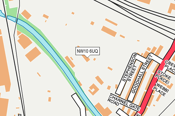 NW10 6UQ map - OS OpenMap – Local (Ordnance Survey)