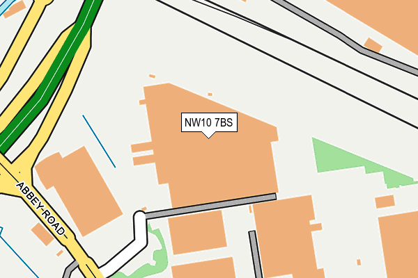 NW10 7BS map - OS OpenMap – Local (Ordnance Survey)