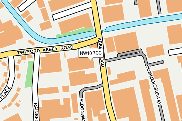 NW10 7DD map - OS OpenMap – Local (Ordnance Survey)