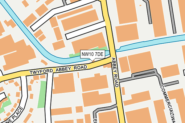 NW10 7DE map - OS OpenMap – Local (Ordnance Survey)