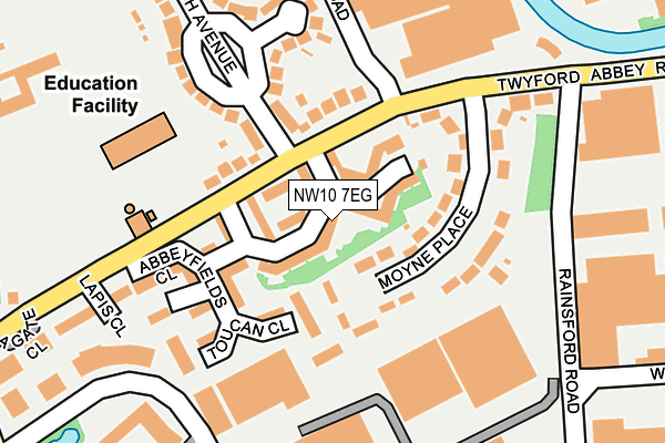 NW10 7EG map - OS OpenMap – Local (Ordnance Survey)