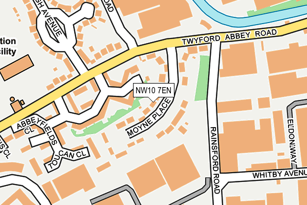 NW10 7EN map - OS OpenMap – Local (Ordnance Survey)