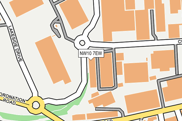 NW10 7EW map - OS OpenMap – Local (Ordnance Survey)