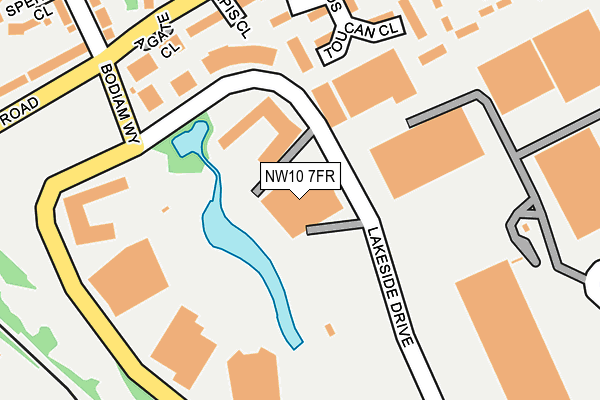 NW10 7FR map - OS OpenMap – Local (Ordnance Survey)