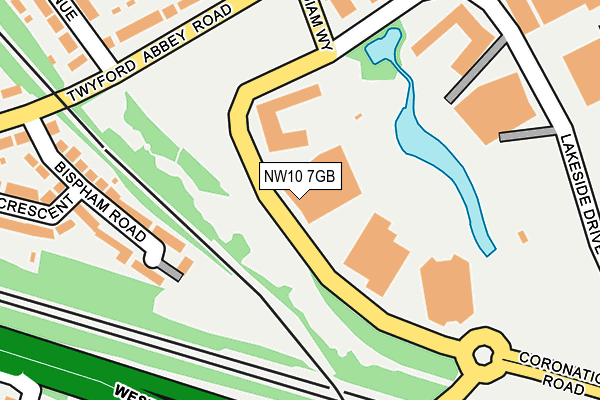 NW10 7GB map - OS OpenMap – Local (Ordnance Survey)