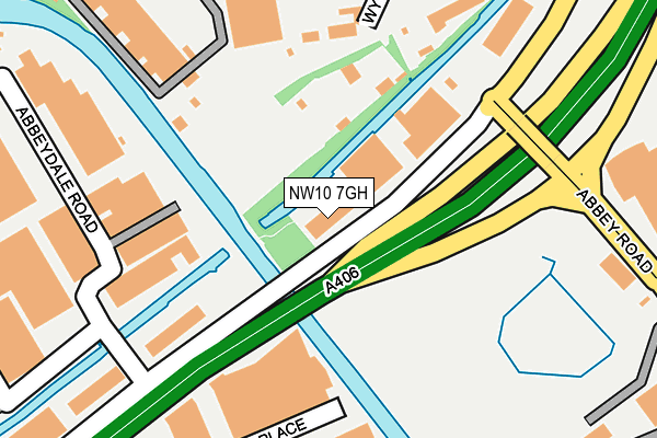 NW10 7GH map - OS OpenMap – Local (Ordnance Survey)
