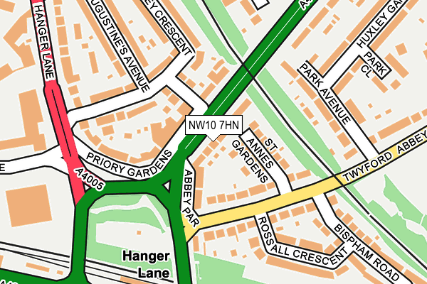 NW10 7HN map - OS OpenMap – Local (Ordnance Survey)