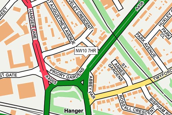 NW10 7HR map - OS OpenMap – Local (Ordnance Survey)