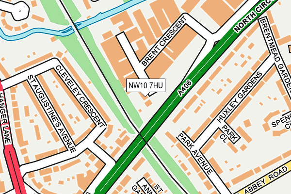 NW10 7HU map - OS OpenMap – Local (Ordnance Survey)