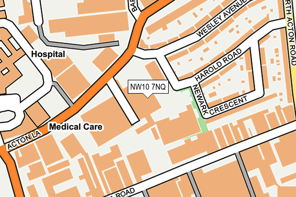 NW10 7NQ map - OS OpenMap – Local (Ordnance Survey)
