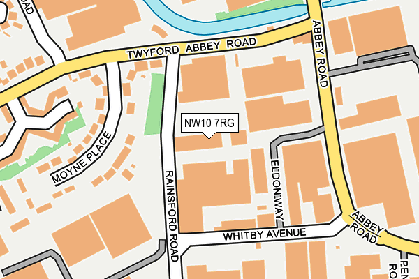 NW10 7RG map - OS OpenMap – Local (Ordnance Survey)