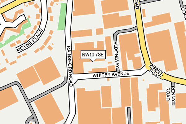 NW10 7SE map - OS OpenMap – Local (Ordnance Survey)