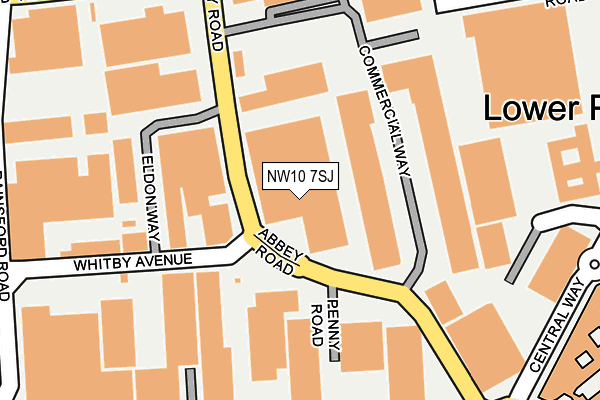 Map of W12 VEHICLE HIRE LIMITED at local scale