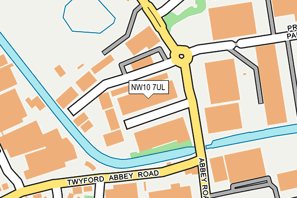 NW10 7UL map - OS OpenMap – Local (Ordnance Survey)
