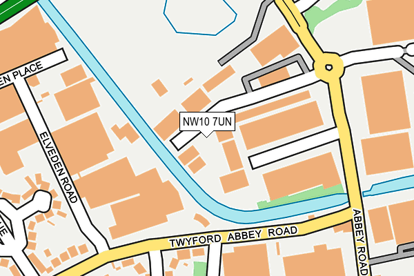 NW10 7UN map - OS OpenMap – Local (Ordnance Survey)