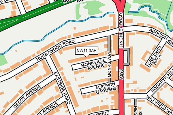 Map of LANDMEAD LIMITED at local scale