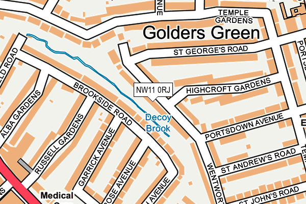 Map of 40 PRIORY ROAD (FREEHOLD) LIMITED at local scale