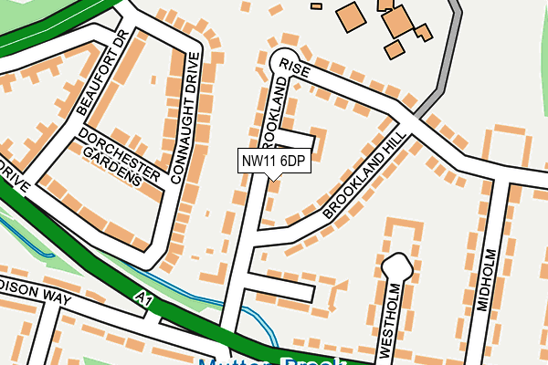 NW11 6DP map - OS OpenMap – Local (Ordnance Survey)