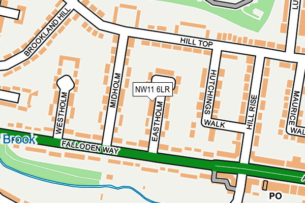 NW11 6LR map - OS OpenMap – Local (Ordnance Survey)