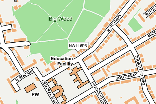 Map of HAMPSTEAD GARDEN SUBURB PRE-SCHOOL LIMITED at local scale