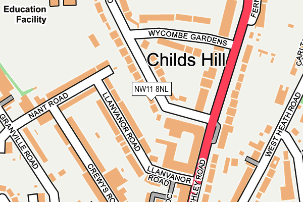 Map of WEST HEATH PLACE OWNERS LIMITED at local scale