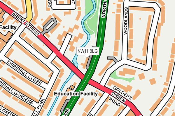 NW11 9LG map - OS OpenMap – Local (Ordnance Survey)