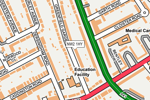 Map of J K BUILDING AND MAINTENANCE LTD at local scale