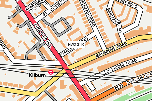 NW2 3TR map - OS OpenMap – Local (Ordnance Survey)