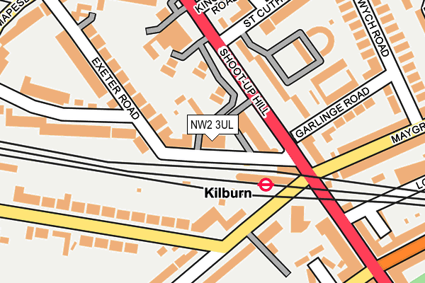 NW2 3UL map - OS OpenMap – Local (Ordnance Survey)