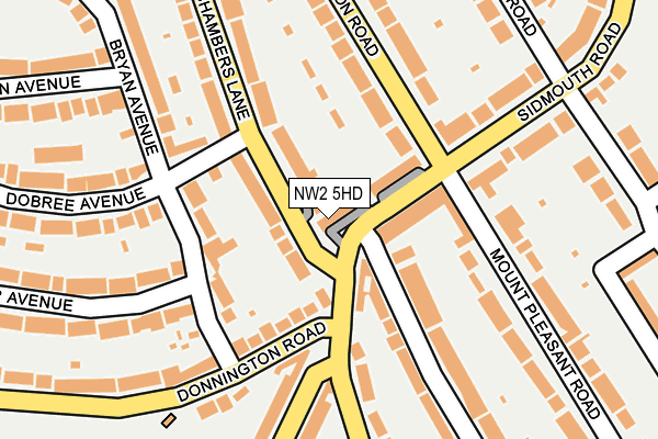 NW2 5HD map - OS OpenMap – Local (Ordnance Survey)