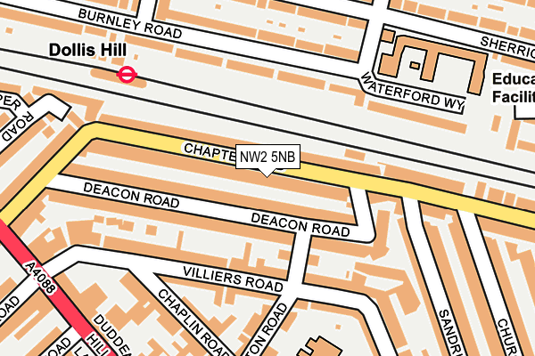 NW2 5NB map - OS OpenMap – Local (Ordnance Survey)