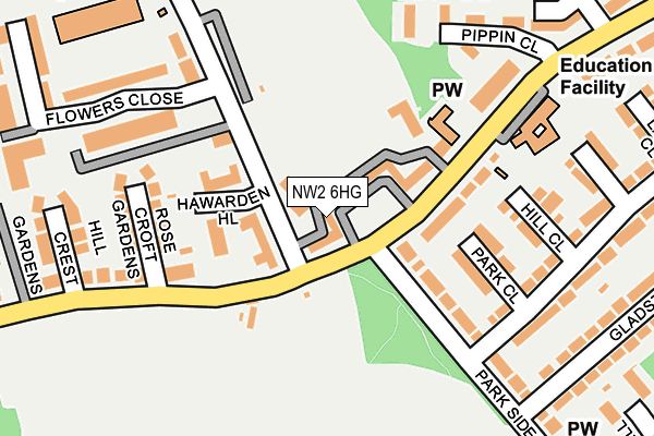 NW2 6HG map - OS OpenMap – Local (Ordnance Survey)