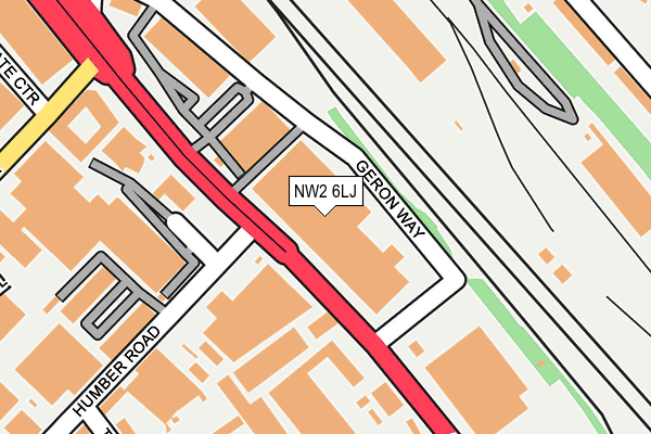 NW2 6LJ map - OS OpenMap – Local (Ordnance Survey)