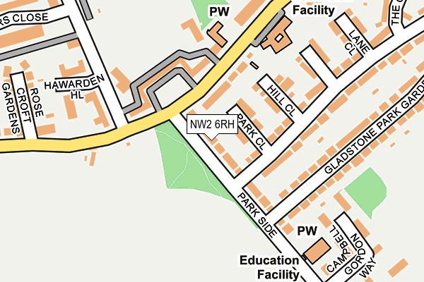 NW2 6RH map - OS OpenMap – Local (Ordnance Survey)