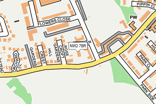 Map of YNP LTD at local scale