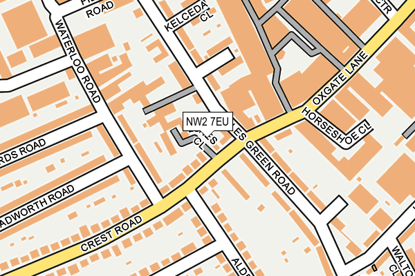 NW2 7EU map - OS OpenMap – Local (Ordnance Survey)