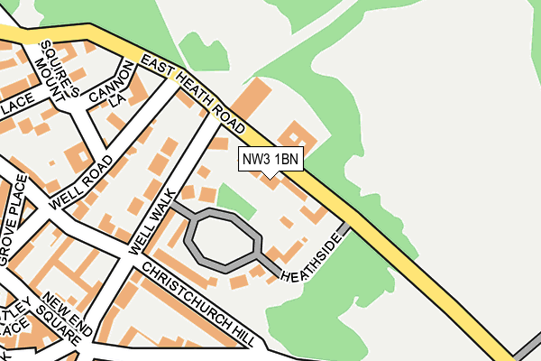 NW3 1BN map - OS OpenMap – Local (Ordnance Survey)