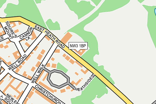 NW3 1BP map - OS OpenMap – Local (Ordnance Survey)
