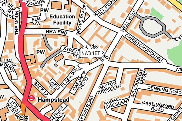 NW3 1ET map - OS OpenMap – Local (Ordnance Survey)