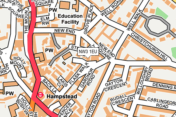 NW3 1EU map - OS OpenMap – Local (Ordnance Survey)