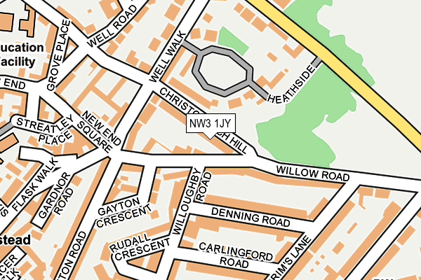 NW3 1JY map - OS OpenMap – Local (Ordnance Survey)