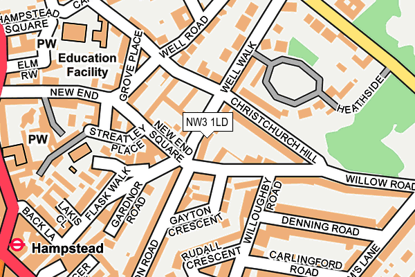 NW3 1LD map - OS OpenMap – Local (Ordnance Survey)
