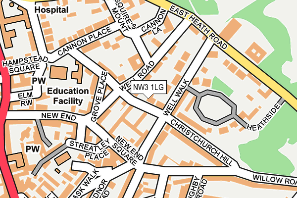 NW3 1LG map - OS OpenMap – Local (Ordnance Survey)