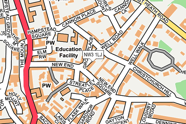 NW3 1LJ map - OS OpenMap – Local (Ordnance Survey)