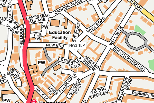 NW3 1LP map - OS OpenMap – Local (Ordnance Survey)
