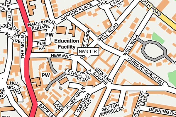 NW3 1LR map - OS OpenMap – Local (Ordnance Survey)