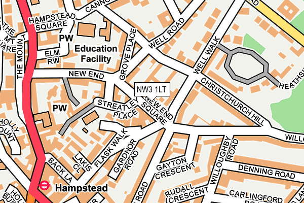 NW3 1LT map - OS OpenMap – Local (Ordnance Survey)