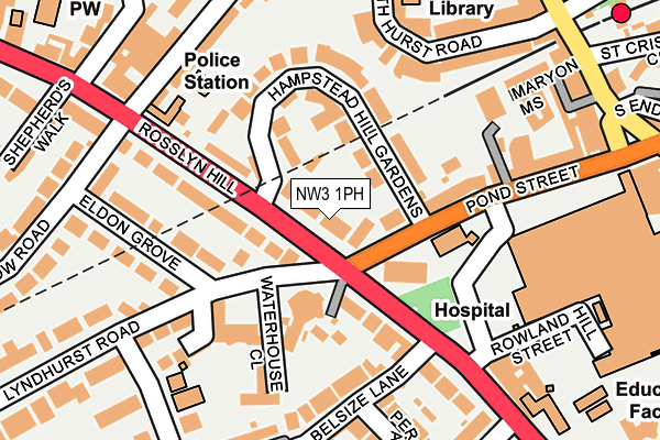 NW3 1PH map - OS OpenMap – Local (Ordnance Survey)